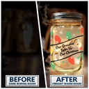 Photo personnalisée pour illuminer mon Noël - Lampe de pot Mason personnalisée 