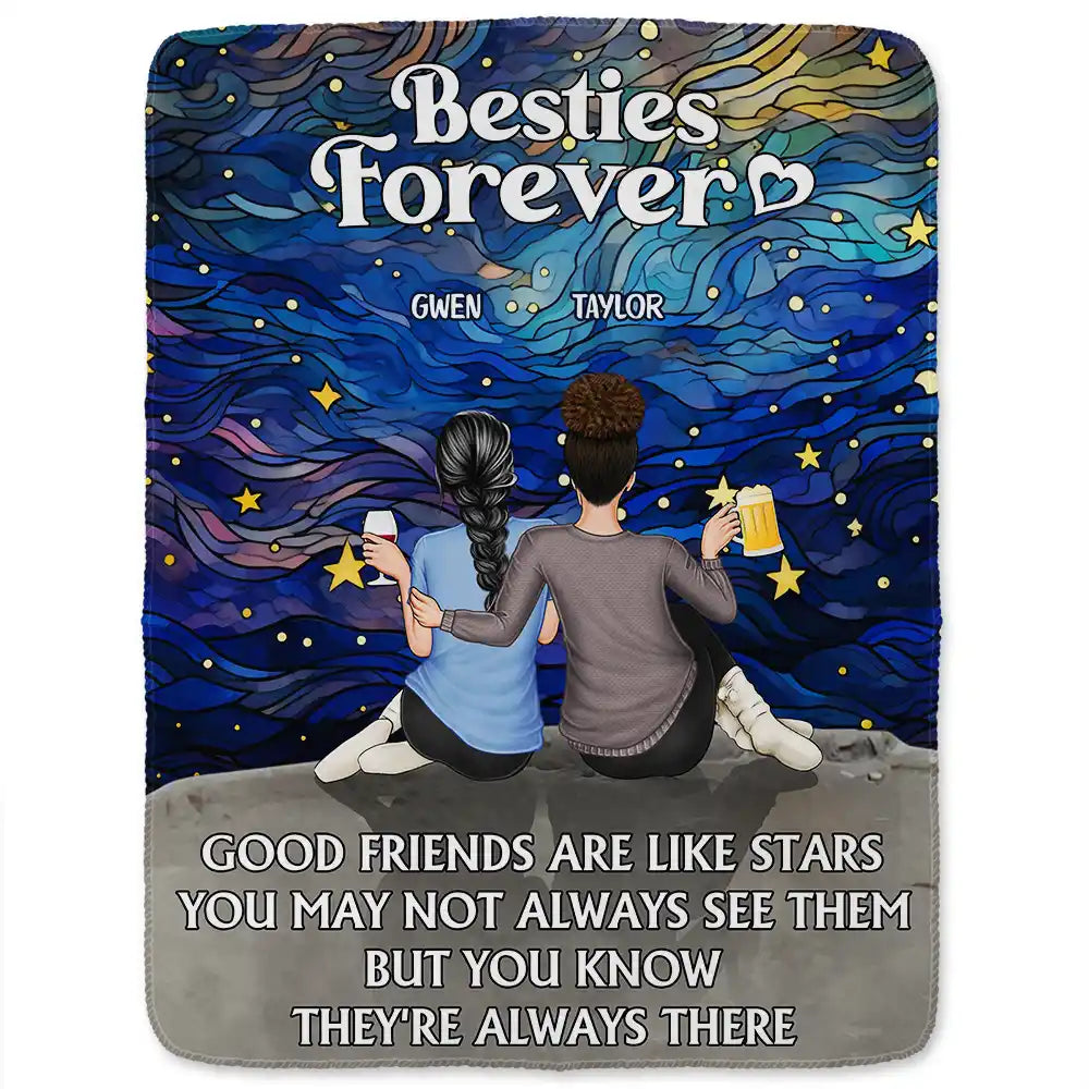 Our Memories Are Countless Our Friendship Is Endless - Personalized Fleece Blanket, Sherpa Blanket