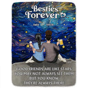 Our Memories Are Countless Our Friendship Is Endless - Personalized Fleece Blanket, Sherpa Blanket