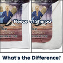 Gift For Bestie,Love - Because Of You I Laugh A Little Harder - Personalized Fleece Blanket, Sherpa Blanket