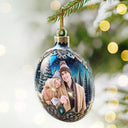 Family - Custom Photo Family Christmas Bauble - Personalized Custom Shaped Acrylic Ornament