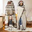 Reading, Gift For Yourself - My Reading Blanket - Personalized Wearable Hooded Blanket