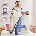 Reading, Gift For Yourself - My Reading Blanket - Personalized Wearable Hooded Blanket