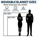 This Is My Reading Blanket - Personalized Wearable Blanket