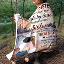 Gift For Sisters - Sister Wrap Yourself Up In This And Consider It A Big Hug - Personalized Fleece Blanket, Sherpa Blanket