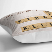 Family - Family Love Crossword Scrabble - Personalized Pillow