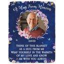 Memorial - Custom Photo Wrap Yourself In The Warmth Of My Love - Personalized Fleece Blanket, Sherpa Blanket