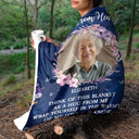 Memorial - Custom Photo Wrap Yourself In The Warmth Of My Love - Personalized Fleece Blanket, Sherpa Blanket