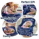 Memorial - Custom Photo Wrap Yourself In The Warmth Of My Love - Personalized Fleece Blanket, Sherpa Blanket