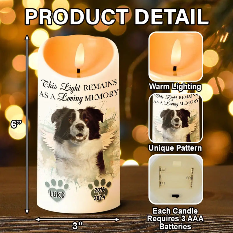 Pet Lovers - Custom Photo Light This Up And Know I'm Here - Personalized Flameless LED Candle