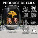 Halloween,Gift For Bestie,Happy - Halloween Besties Sugar & Spice - Personalized Stemless Wine Glass