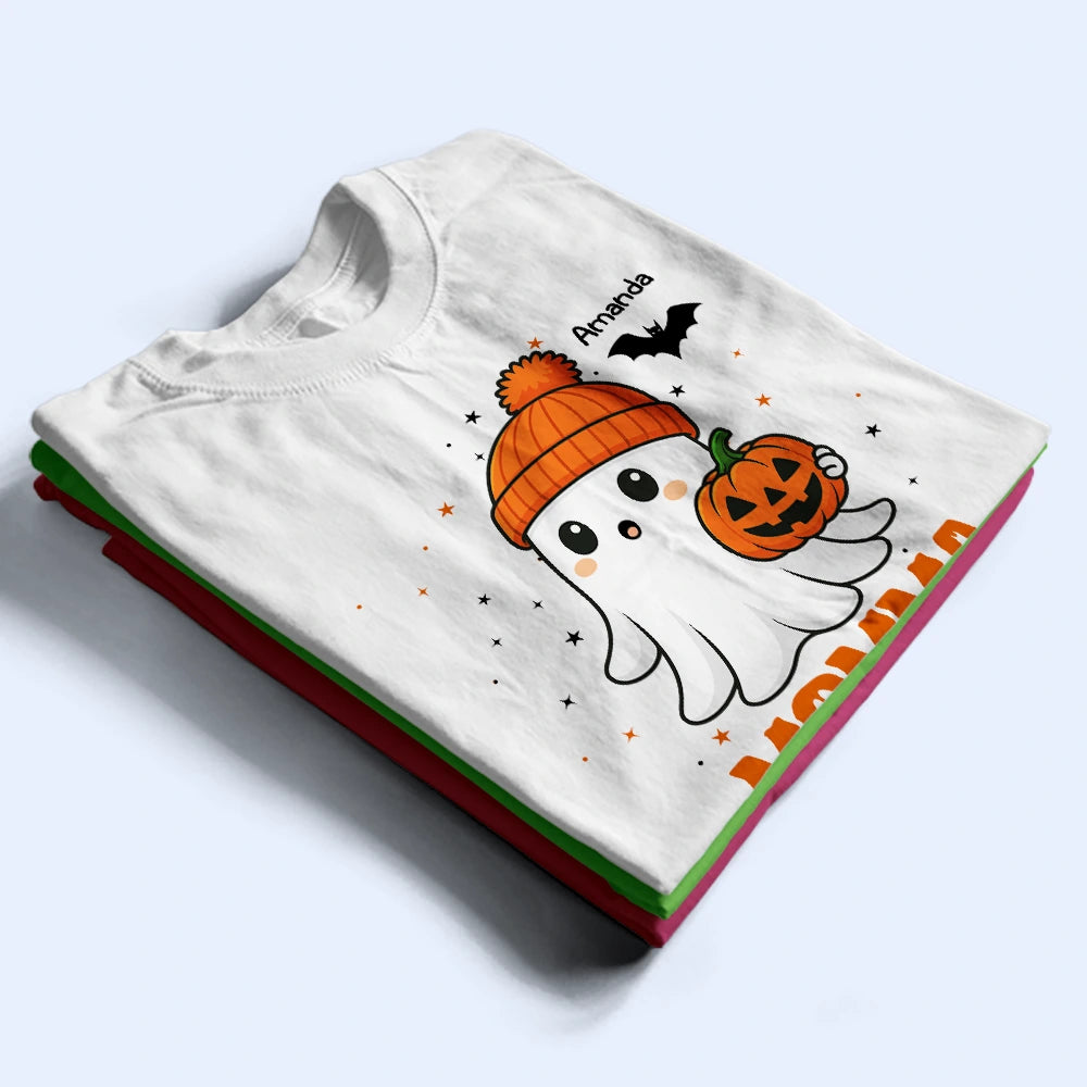 Halloween,Gift For Grandma,Grandma - Grandkids,Happy - Halloween Boo Grandma Nana - Personalized T Shirt