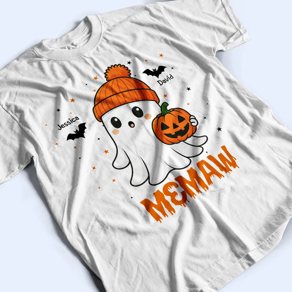 Halloween,Gift For Grandma,Grandma - Grandkids,Happy - Halloween Boo Grandma Nana - Personalized T Shirt