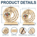 Christmas, Gift For Couples, Happy - Hand In Hand Forever And Always - Personalized Spinning Perpetual Desk Calendar