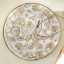 Gift For Wife, Gift For Mother, Gift For Grandma, Love - Hand In Hand Mom Grandma Nacre Effect - Personalized Ring Dish