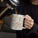 Gift For Wife,Gift For Mother,Gift For Grandma,Love - Hand In Hand Mom Grandma Nacre Effect 3D Inflated Effect Printed - Personalized White Edge-to-Edge Mug