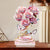 Gift For Mother, Gift For Grandma, Love - Handpicked Just For Mom Grandma 3D Crystal Effect Roses - Personalized Holographic Acrylic Plaque