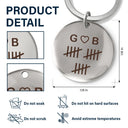 Wedding Anniversary, Gift For Couples, Gift For Husband, Gift For Wife, Happy - Happy 25th Anniversary, Silver Anniversary - Personalized Keyring