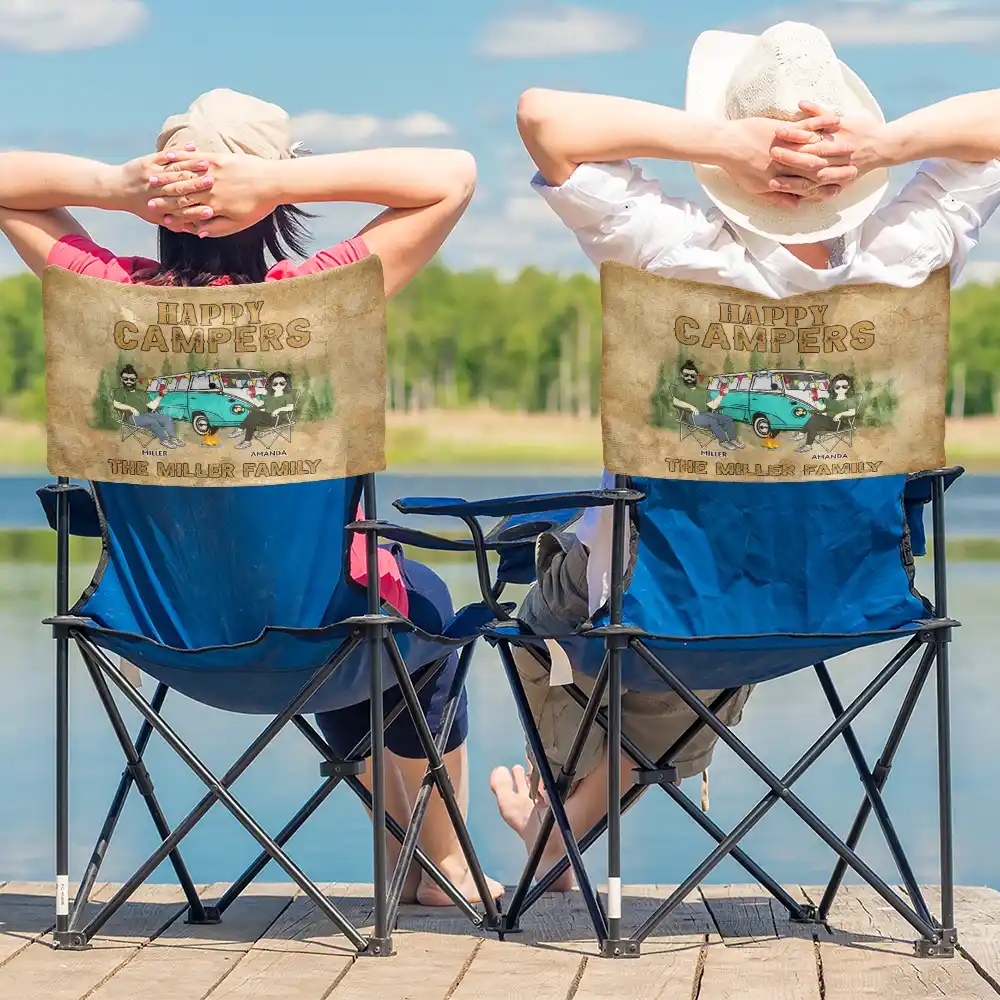 Happy Campers - Personalized Folding Chair Cover