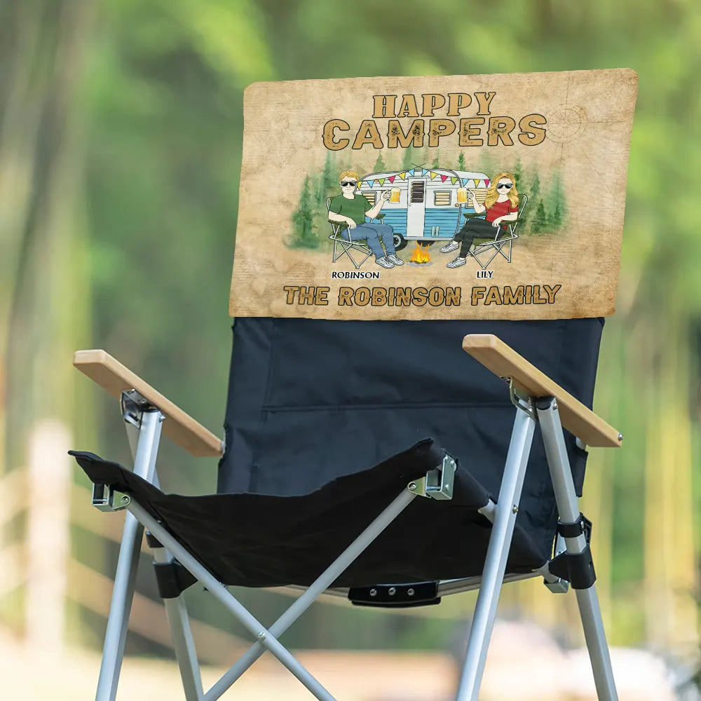 Happy Campers - Personalized Folding Chair Cover
