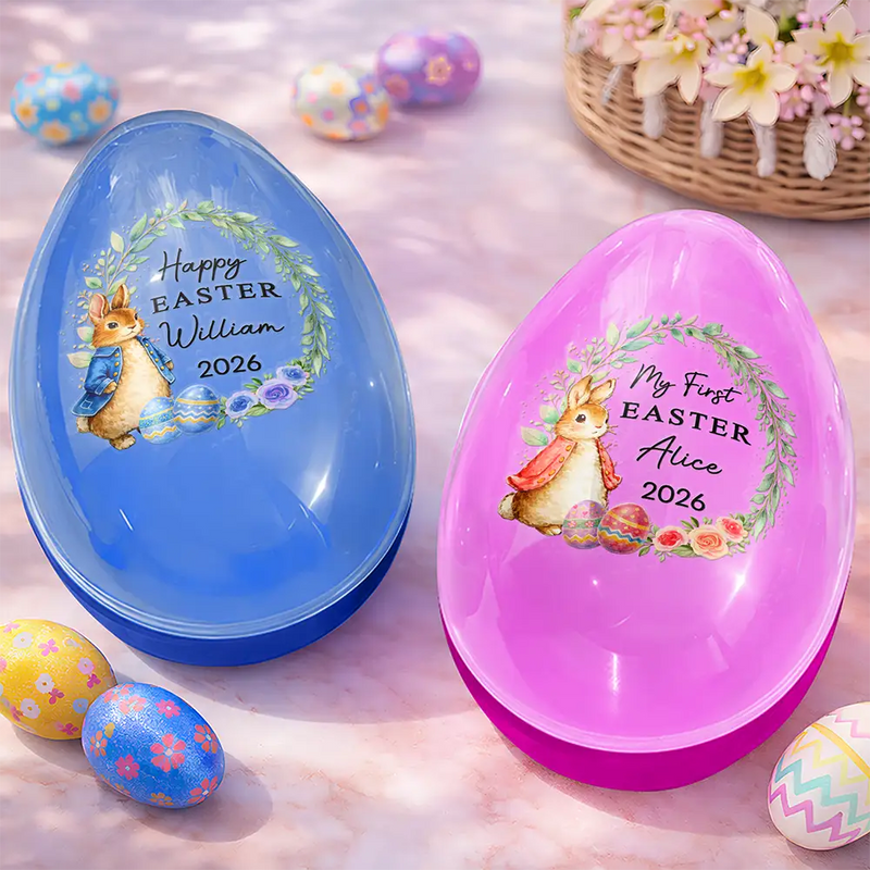 Easter,Gift For Kids,Gift For Grandkids,Grandma - Grandkids,Grandpa - Grandkids,Dad - Children,Mom - Children,Happy - Happy Easter Adorable Bunny - Personalized Fillable Egg