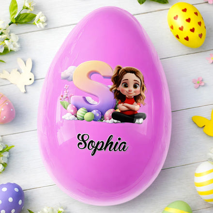 Happy Easter Alphabet Baby Kid - Personalized Fillable Egg