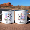 Easter,Happy,Gift For Kids,Parents - Happy Easter Bunny - Personalized Enamel Mug