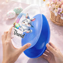 Easter,Happy,Gift For Kids,Parents - Happy Easter Bunny Chicken - Personalized Fillable Egg