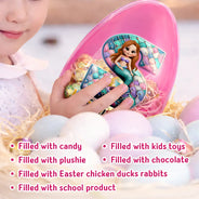 Easter,Happy,Gift For Kids,Parents - Happy Easter Truck Car Dinosaur Mermaid Alphabet - Personalized Fillable Egg