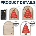 Christmas, Family, Parents, Gift For Grandparents, Happy, Gift For Sibling - Happy Family Christmas Tree - Personalized 2-Layered Wooden Ornament