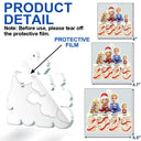 Christmas, Family, Parents, Gift For Grandparents, Happy, Pet Lovers, Gift For Sibling - Happy Family Kid Dog Cat Christmas Tree Cake - Personalized Custom Shaped Acrylic Ornament