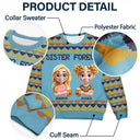 Gift For Couples,Family,Parents,Happy - Happy Family Parent With Kid 3D Effect - Personalized Unisex Ugly Sweater