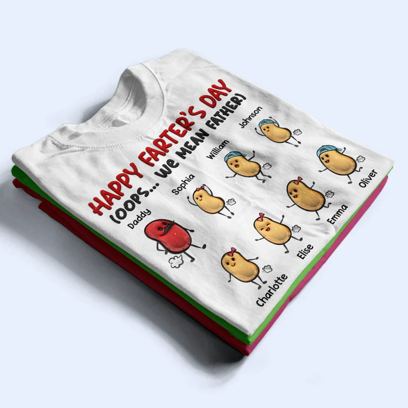 Gift For Grandpa, Gift For Father, Funny - Happy Farter's Day - Personalized T Shirt