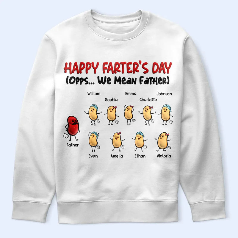 Gift For Grandpa, Gift For Father, Funny - Happy Farter's Day - Personalized T Shirt