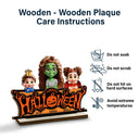 Halloween,Family,Happy - Happy Halloween Family Costume - Personalized Custom Shaped 2-Layered Wooden Plaque
