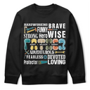 Gift For Grandpa,Gift For Father - Hardworking Brave Dad - Personalized T Shirt