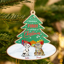 Funny,Christmas,Pet Lovers - Have Yourself A Furry - Personalized Custom Shaped Wooden Ornament