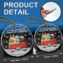 Dog Lovers,Christmas,Funny,Pet Lovers - Have Yourself A Furry Little Christmas - Personalized Circle Glass Ornament