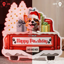 Dog Lovers,Christmas,Funny,Pet Lovers - Have Yourself A Furry Little Christmas - Personalized Custom Shaped Light Box