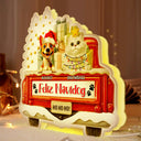 Dog Lovers,Christmas,Funny,Pet Lovers - Have Yourself A Furry Little Christmas - Personalized Custom Shaped Light Box