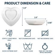 Married Engaged Couple & The Sea Wedding - Personalized Heart Ring Dish