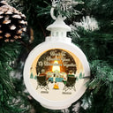 Gift For Couples,Gift For Husband,Gift For Wife,Gift For Boyfriend,Gift For Girlfriend,Christmas,Love,Camping,Campsite - Here's To Another Year Camping - Personalized Candlelight Lantern Ornament