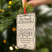 Christmas, Gift For Bestie - Here's To Another Year Of Us - Personalized Metal Ornament
