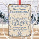 Christmas, Gift For Bestie - Here's To Another Year Of Us - Personalized Metal Ornament