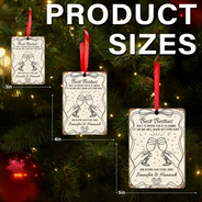 Christmas, Gift For Bestie - Here's To Another Year Of Us - Personalized Metal Ornament