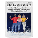 Gift For Bestie,Gift For Sisters,Happy,Christmas - Here's To Another Year Of Us The Besties Times - Personalized Fleece Blanket, Sherpa Blanket