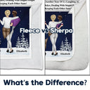 Gift For Bestie,Gift For Sisters,Happy,Christmas - Here's To Another Year Of Us The Besties Times - Personalized Fleece Blanket, Sherpa Blanket