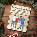 Gift For Bestie, Gift For Sisters, Happy, Christmas - Here's To Another Year Of Us The Besties Times - Personalized Custom Shaped Wooden Ornament