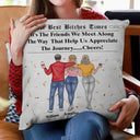Gift For Bestie, Old Best friends, Gift For Sisters, Happy - Here's To Another Year Of Us The Besties Times - Personalized Pillow