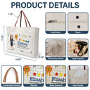 Teacher,Back To School - Highly Recommended Teacher - Personalized Leather Handle Tote Bag